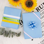 RUSPEPA Sky Blue Wrapping Paper Solid Color for Wedding, Birthday, Shower, Congrats, and Holiday - 30 inches x 100feet - Image 4