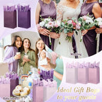 Kolldenn 50 Set Gradient Purple Gift Bags with Tissue Paper - Image 5