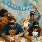 6 Sets Bottle Chug Bear Baby Shower Games White Brown Tan Brown Bear - Image 4