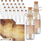 Baderke 48 Pcs 5.6 oz Message Bottles Kit Pirate Party Favors, Vintage by Baderke
