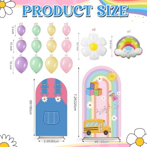 112 Pcs English Teacher Arch Backdrop Covers Set - Image 2