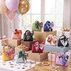 Kacctyen 50 Pack Mini Leather Purse Gift Bags PU Wedding, Multicolor - Image 6