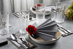 Linen-Feel Grey Paper Napkins - Decorative Cloth-Like Disposable Dinner Napkins - Soft And Absorbent Napkins for Thanksgiving, Party, Wedding, Bathroom Or Any Occasion. (Pack of 100) - Image 2