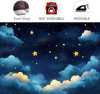 15x10ft Blue Galaxy Starry Sky Stars Backdrop Night Sky Cloud Flash Stars Children Kids Birthday Baby Shower Party Banner Newborn Baby Child Portrait Decorations Photo Props - Image 7