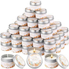 Threlaco 50 Pcs Baby Shower Candles, Party Favors, Pumpkin Autumn by Threlaco