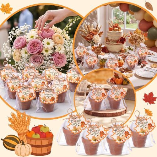 30 Sets Terracotta Pot Fall Party Favors for Guests Bulk - Image 6
