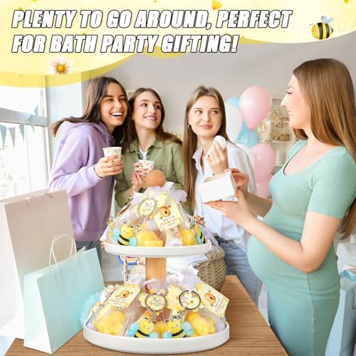 288 Pcs Baby Shower Favors Set for Guests,Yellow,Bee - Image 6