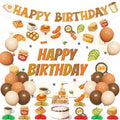 Brunch Birthday Party Decorations Brunch Happy Birthday Backdrop Banner Garland Breakfast Food Cake Topper Honeycomb Centerpieces Balloons for Boys Girls Let's Brunchs Bday Decor Party Supplies by ZestZing