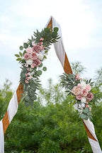 ponatia Small Artificial Wedding Arch Flowers Set of 2 - Image 4