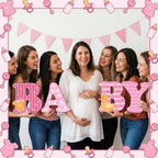 Waterproof Corrugated Plastic Welcome Baby Yard Signs - 13 Pack Lawn Decorations with Stakes - Durable Outdoor Party Decor for Gender Reveal or Baby Shower - Pink Girl - Image 3