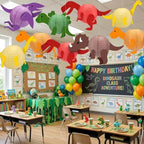 Baquler 12 Pcs Dinosaur Paper Lanterns, 8 Inch Dinosaur Party Decorations, - Image 2