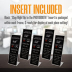 2x6 Slanted Photo Strip Frames - Black Insert, 50 Pack - Image 3