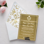 PONATIA A7 Euro Flap Gold Foil Liner Envelopes, White 5x7 Envelopes - Image 4