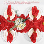 100 Pack Red Cloth Napkins 20x20Inch Cheesecloth Napkins - Image 6