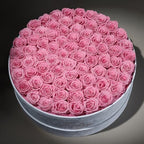 Prifroti 75 Preserved Roses in Suede Box – Luxury Rose Flower Arrangement, Preserved Flowers Gifts for Women, Wife or Mom – Birthday, Anniversary, Valentine’s Day, Mother's Day (Pink) - Image 3