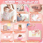 New Mom Gifts & Baby Girl Gift Set for Newborn,12PCS Baby Shower Gifts, Newborn Baby Girl Gifts,Pregnancy Gifts for Expecting Mom,New Mom Care Package After Baby, Pregnancy Gifts for Women and Baby - Image 2