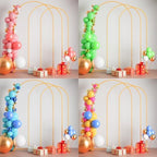 7.2FT+6.6FT+6FT Arch Wedding Arch Backdrop Stand, Heavy Duty Metal Arch Frame for Balloons, Flowers & Fabric, Event Decoration Stand for Ceremony, Party & Photos - Image 5