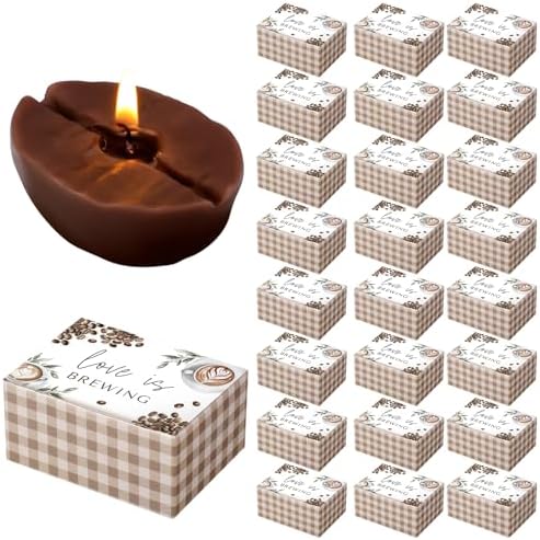 Pangda 24 Sets Love is Brewing Coffee Candles Gift Bridal Shower Favors by Pangda