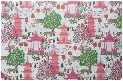 Paper Placemats Design – Takara Pink Pagoda Garden – Malabar Home by Unknown