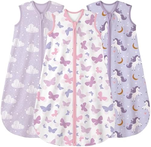Yoofoss Baby Sleep Sack 24-36 Month 0.5TOG 100% Organic Cotton 2-Way Zipper by YOOFOSS