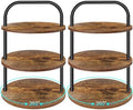 Cupcake Stand, 360° Rotating Wooden Cupcake Stand 3 Tier Large Dessert Table Display Set Cupcake Tower Tiered Tray Stand Serving Tray for Party Supplies Vendor Display Farmhouse Decor (2 Pack) by Lilybud--lily