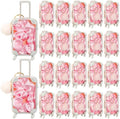 LemonRoad 60 Pcs Mini Empty Suitcase Box with Plush Keychain, Pink by Unknown
