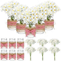 Daifunli 6 Set Picnic Party Centerpieces for Table Mason Jar Table Decor by Huiinen
