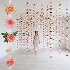Suncalla 6 Pack 35.4ft Fake Flower LED Garland Backdrop, Lovely, Multicolor - Image 5