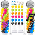 Kasyat 2 Sets 90s 80s Disco Balloon Column Stand Kit by Kasyat