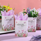 Engrowtic 50 Set Baby Shower Butterfly Favor Bags, Butterfly Is on Her Way - Image 5