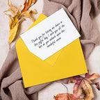 Darling Souvenir A2 Yellow Invitation Envelopes (4 3/8 x 5 3/4) Euro V-Flap 80 LBS Ideal for Weddings, Birthday, Invitations, Baby Shower,Bridal Shower -Packs & Colour Available - Image 2
