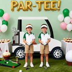 3.94 Ft White Golf Cart Corrugated Plastic Standee Photo Prop - Image 3
