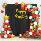 10x10ft Wrinkle Free Black Backdrop Curtain for Parties Soft Fabric Drapes Wedding Black Curtain Backdrop for Birthday Party Decorations Background for Photography 5x10ft, 2 Panels - Image 6