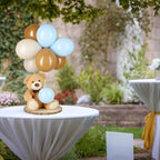 Canlierr 12 Set Bear Centerpieces Khaki, 23-26in Wooden Rounds with Stick - Image 7