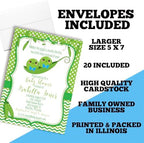 Amanda Creation Custom Baby Shower Invites Cute Pea Pod Invitation 20 5x7 Personalized Twin Boy Baby Shower Invitation Cards With Envelopes - Image 6