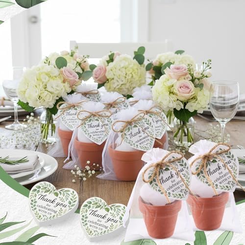 30 Terracotta Pot Sets, Greenery Party Favors for Guest Bulk - Image 5