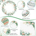 400 Pcs Sage Green Plate and Napkin Party Supplies, Green, Ease - Image 2