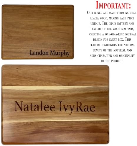 Birth Flower Keepsake Box Personalized - Wooden Memory Box for Girls - Image 7