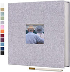 Vienrose Large Photo Album Self Adhesive for 4x6 8x10 10x12 Pictures Magnetic Scrapbook Album DIY 13" X 12.6" 60 Blank Pages with A Metallic Pen by Vienrose