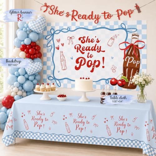 She’s Ready to Pop Baby Shower Decorations, Soda Pop Baby Shower Party Decor - Image 6