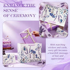 FunooFuno 10 Set 13" Extra Large Purple Butterfly Gift Bag Set Gift - Image 4