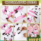 Eaasty 5 Pcs Farm Animal Party Decorations, 16-24 Inch Farm Animal Cutouts - Image 4