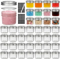 40 Pack 4 oz Mini Mason Jars with Silver Lids by EKKOVLAforHomeKitchen