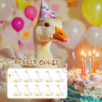 Deekin 50 Pcs Rubber Goose 2 Inch One Silly Goose Party Favors Bulk Silly Geese with Raised Wings for Party Baby Shower Birthday Cake Topper Gifts Fillers Decoration - Image 4