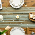 Artoid Mode 6-Pack Pearl Sage Green Gauze Table Runner 10FT Home Decor - Image 5