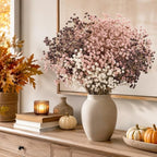 Pink Babys Breath Artificial Flowers, Pink Fall Decor, Dusty Rose Flowers - Image 7