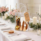 Giftota 6 Sets Baby Shower Prizes for Game Winners - Acacia Wood Cheese Board with Butter Spreaders, Thank You Card and Gift Bags for Wedding Bridal Shower Favors (73 pcs) - Image 4