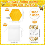 50 Set Bee Theme Baby Shower Soap Favors for Guests - Image 2