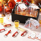 50 Sets Baby Shower Favors Shot Glasses Keychain Gifts, Pumpkin, Orange - Image 6