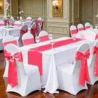 MDS® Pack of 300 Satin Chair Sashes for Wedding & Events – Coral - Image 6